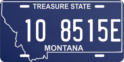 MT license plate 108515E