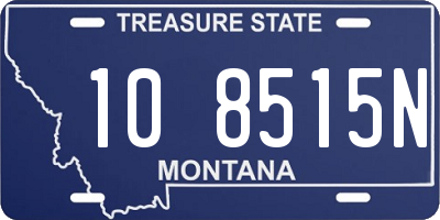 MT license plate 108515N