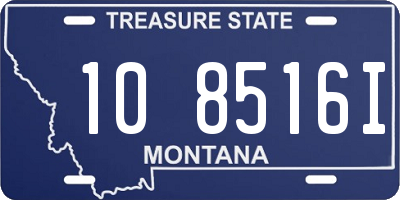 MT license plate 108516I