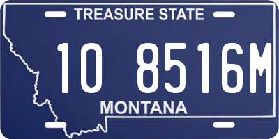 MT license plate 108516M