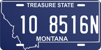 MT license plate 108516N