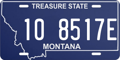 MT license plate 108517E