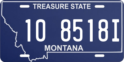 MT license plate 108518I