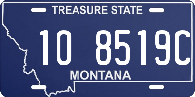 MT license plate 108519C