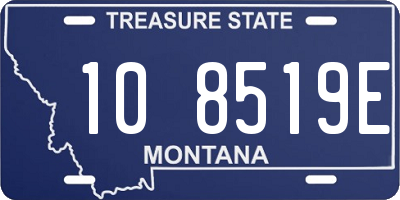 MT license plate 108519E