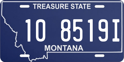 MT license plate 108519I