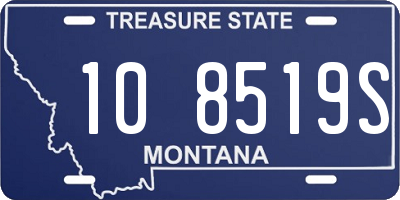 MT license plate 108519S