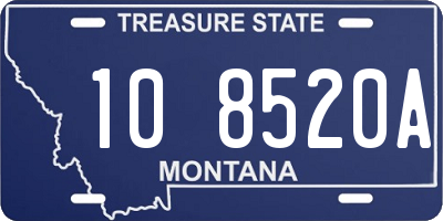 MT license plate 108520A