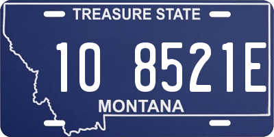 MT license plate 108521E