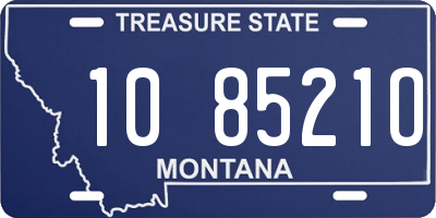 MT license plate 108521O