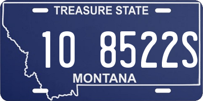 MT license plate 108522S