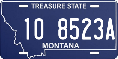 MT license plate 108523A