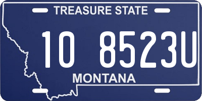 MT license plate 108523U