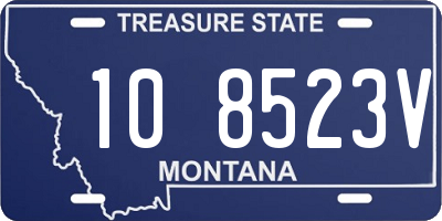 MT license plate 108523V