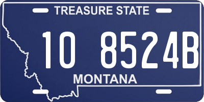 MT license plate 108524B