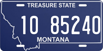 MT license plate 108524O