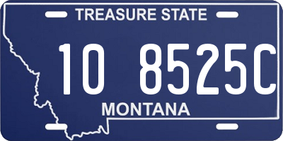 MT license plate 108525C