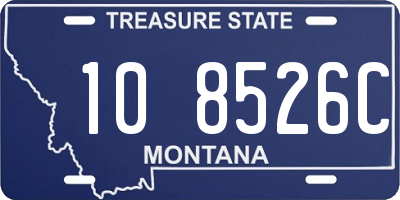 MT license plate 108526C