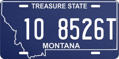 MT license plate 108526T