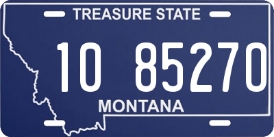 MT license plate 108527O