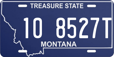 MT license plate 108527T