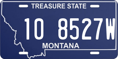 MT license plate 108527W