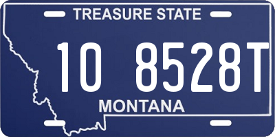 MT license plate 108528T