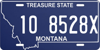 MT license plate 108528X