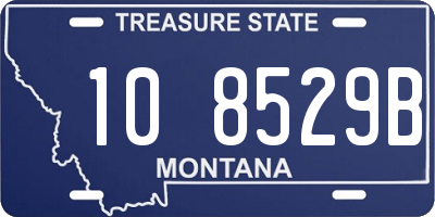 MT license plate 108529B