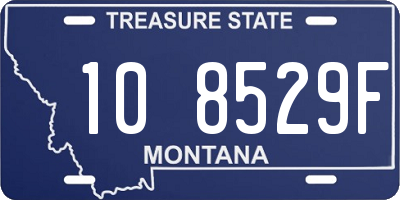 MT license plate 108529F