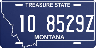 MT license plate 108529Z