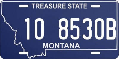 MT license plate 108530B