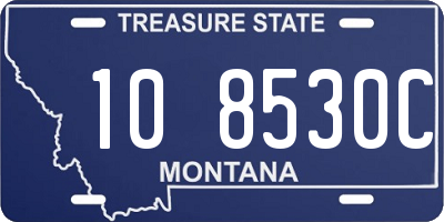 MT license plate 108530C