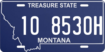 MT license plate 108530H