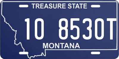 MT license plate 108530T