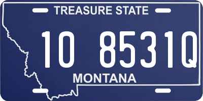 MT license plate 108531Q