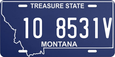 MT license plate 108531V