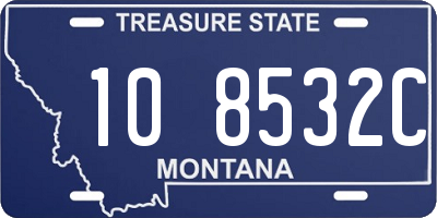 MT license plate 108532C