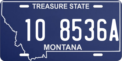 MT license plate 108536A