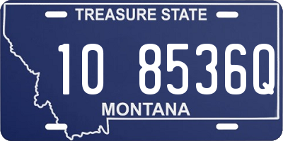 MT license plate 108536Q