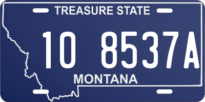 MT license plate 108537A