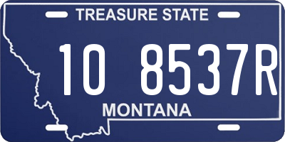 MT license plate 108537R