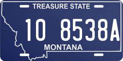 MT license plate 108538A