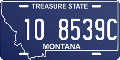 MT license plate 108539C