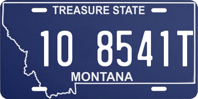 MT license plate 108541T