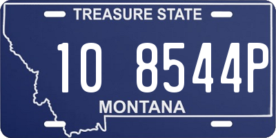 MT license plate 108544P