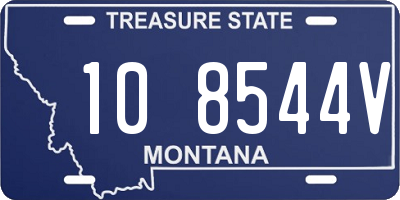 MT license plate 108544V