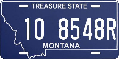 MT license plate 108548R