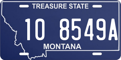 MT license plate 108549A