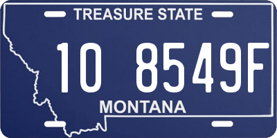 MT license plate 108549F